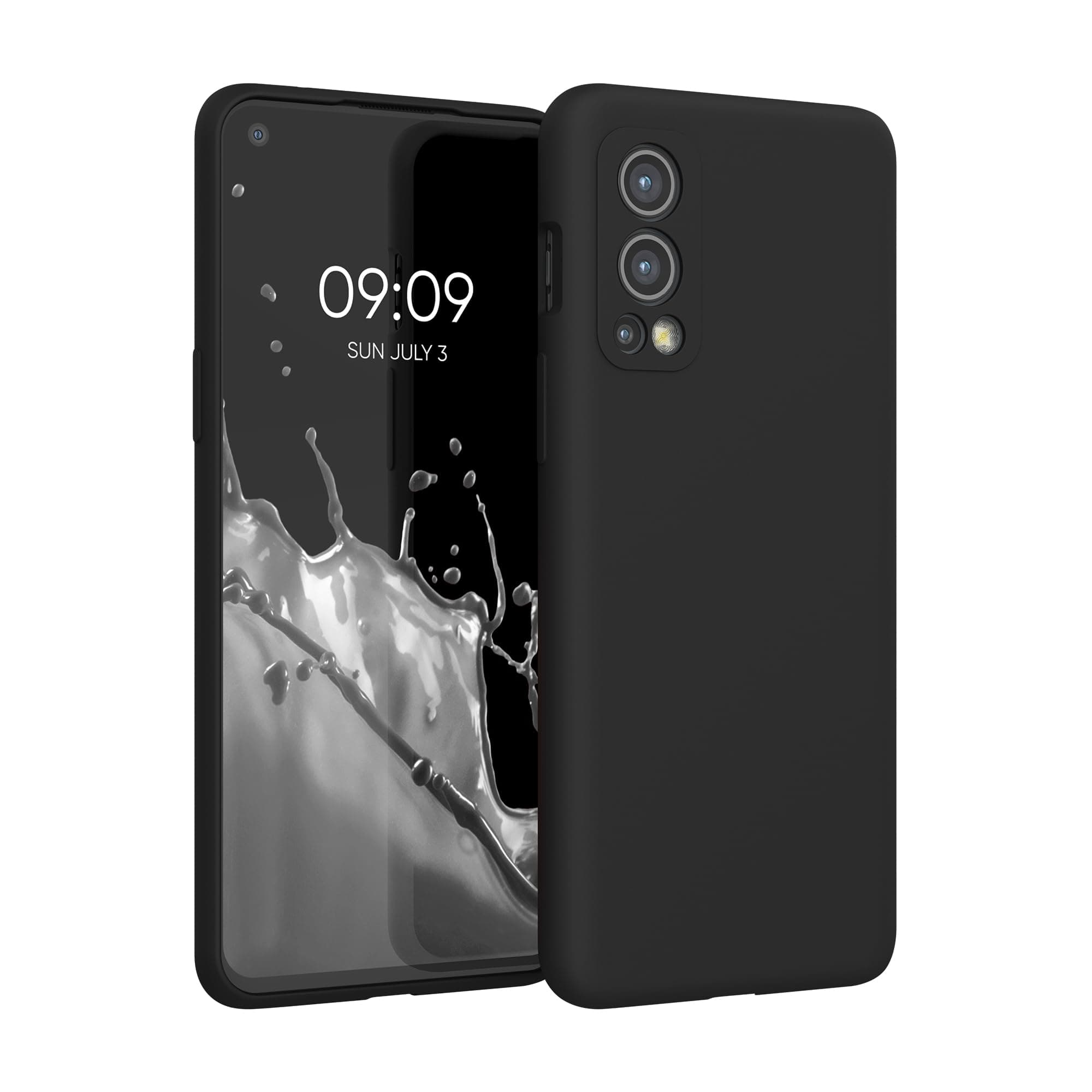 Case for OnePlus Nord 2 5G Case - Soft Cover - Shockproof Silicone - Wireless Charging Black Matte