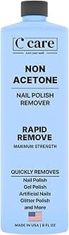 Gentle Touch Non-Acetone Nail Polish Remover | Nourishing Formula | Professional Quality | Rapid Remove | Non-Drying | 8 Fl oz