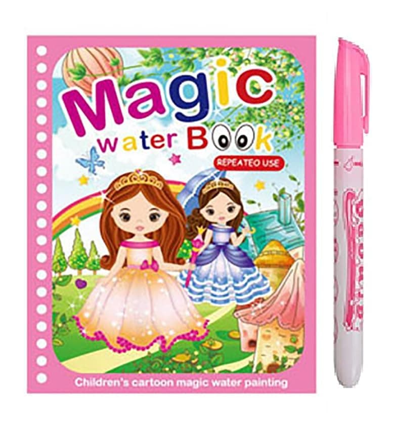 Storio Water Magic Book, Magic Doodle Pen, Coloring Doodle Drawing Board Games for Kids, Educational Book for Growing Kids Pack of 1 Book, Multi