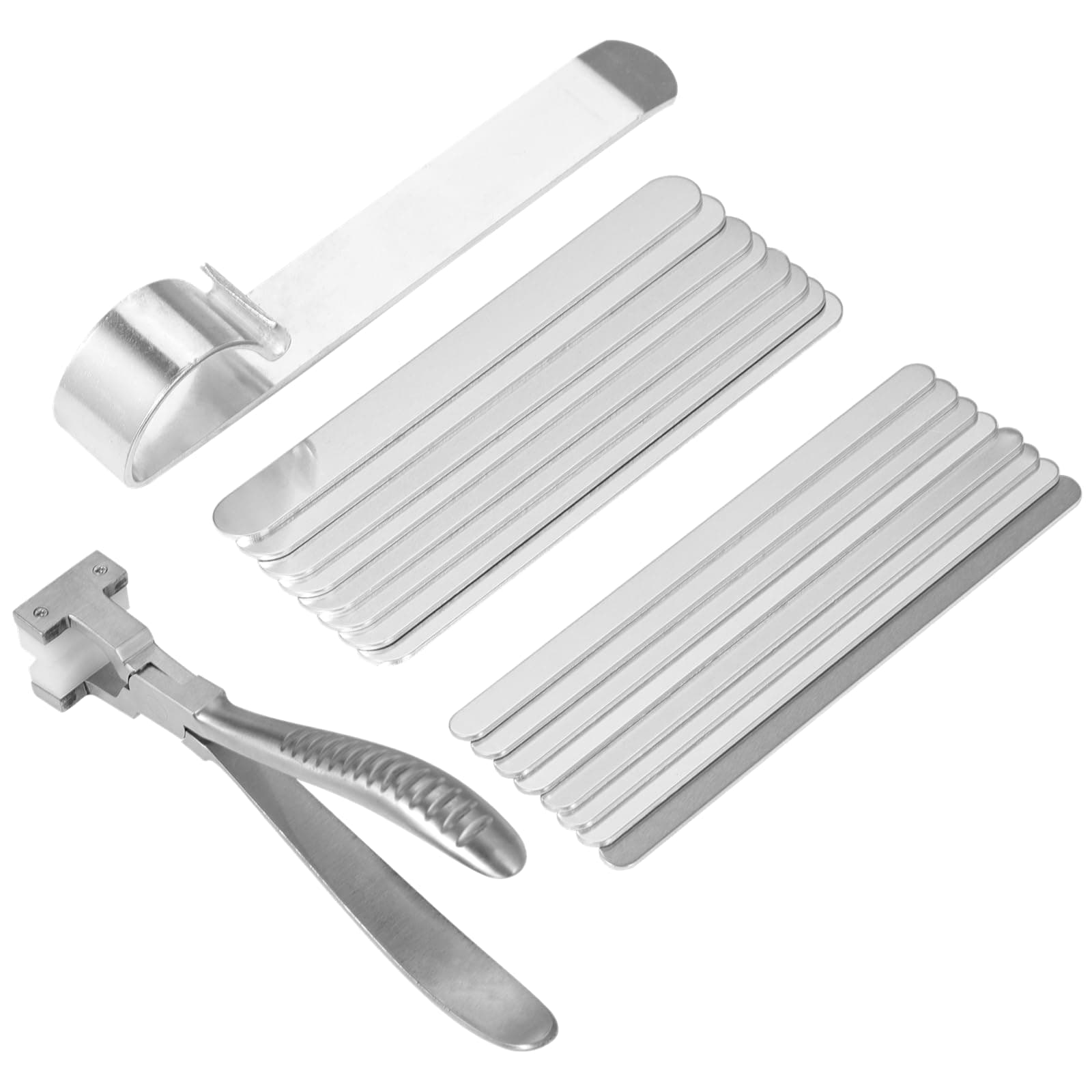 Joyibay 18 Pcs Bracelet Bending Bar Kit, Includes 16 6'' Aluminum Bracelet Blank, Stainless Steel Bending Tool and Bending Pliers, DIY Custom Bracelets Accessories, Jewelry Metal Making Kit