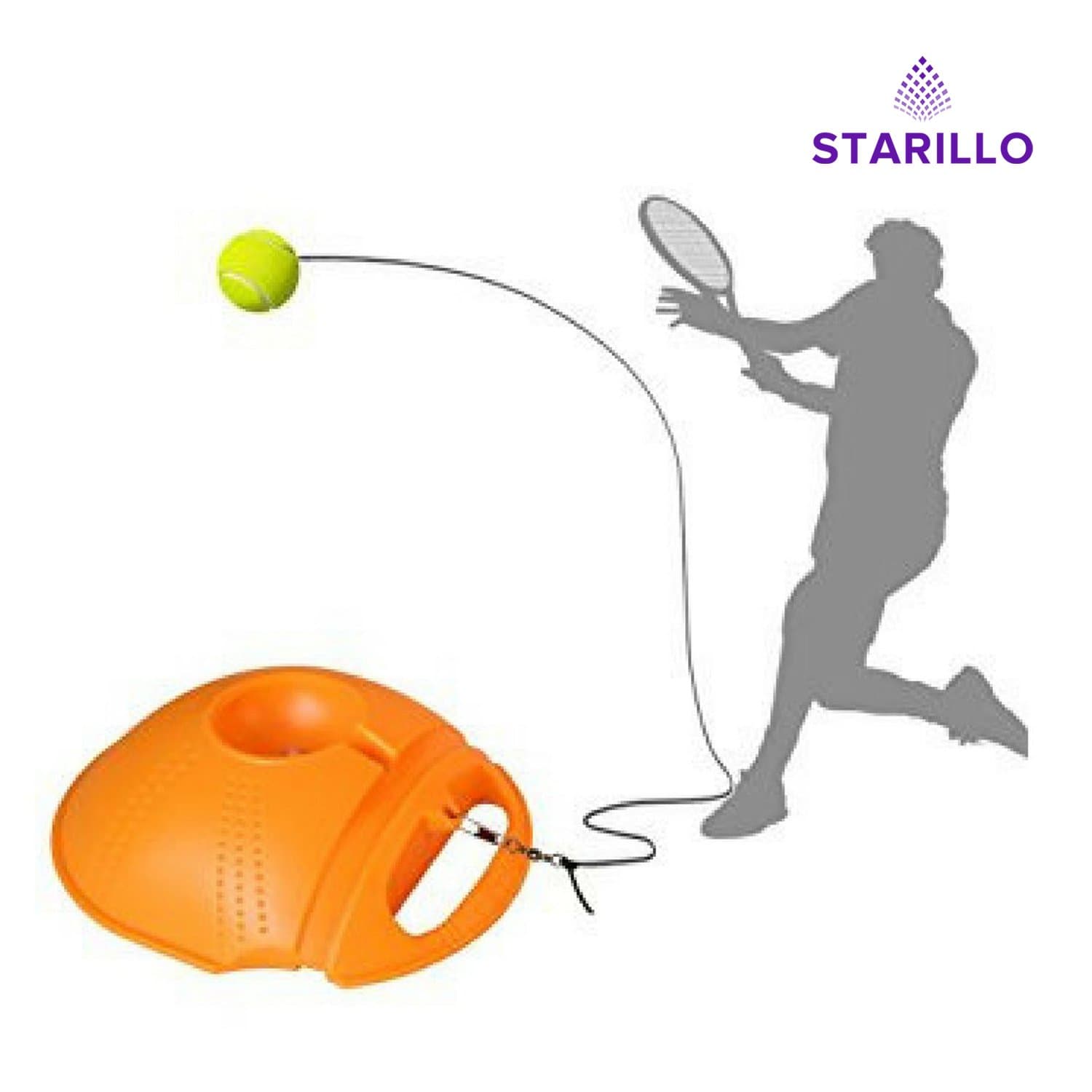 STARILLO Tennis Training Tool Exercise Tennis Ball Self-Study Rebound with Tennis Trainer Baseboard