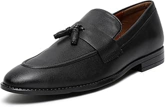 LOUIS STITCHLoafers Formal Shoes for Men | Shoes Men Slip-On Moccasins with Tassel | Perfect for Business, Casual (LSRGMCPLTA)
