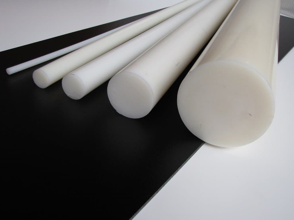 2.750" (2-3/4") DIAMETER x 60.000" LONG DELRIN (ACETAL) NATURAL WHITE ROD