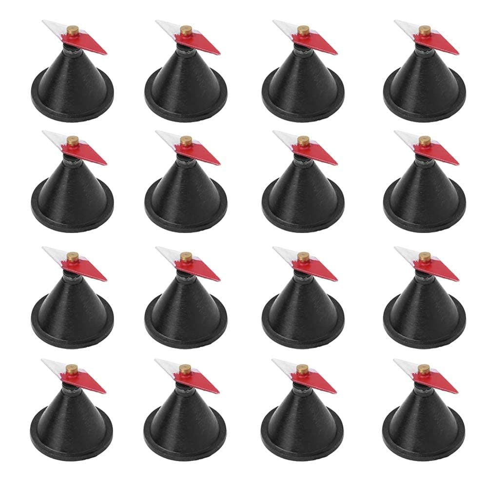 Diamond-Shaped Small Magnetic Compass Needle Experimental Teaching Instrument 16pcs Rhombus Small Magnetic Needle with Stand Physical Experiment Teaching Instrument