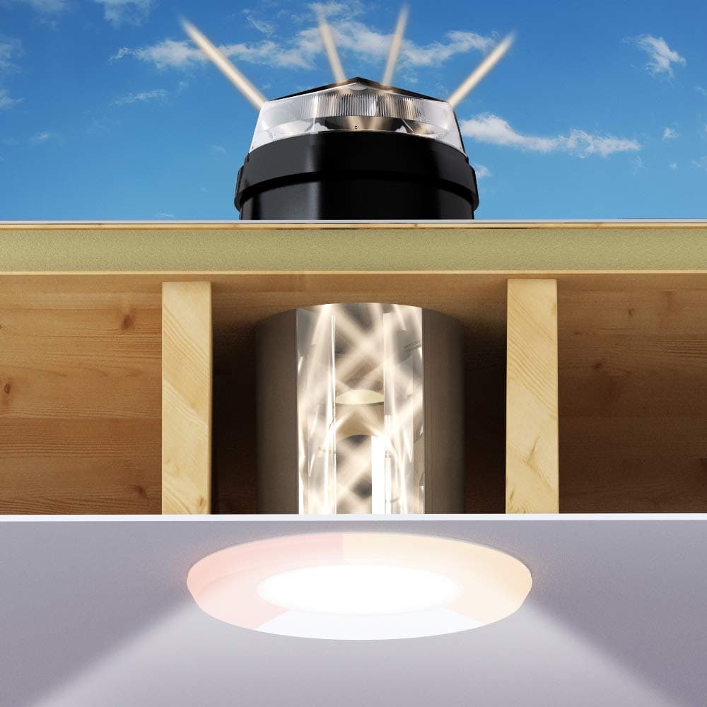 Sun Tunnel For Flat Roofing-Monodraught Sunpipe Kit-Extendable Rigid Solar Tube, Improves Natural Lighting In Home. Collects Outdoor Day Light & Transforms A Dark Room, Reduces Electric Lighting-450mm