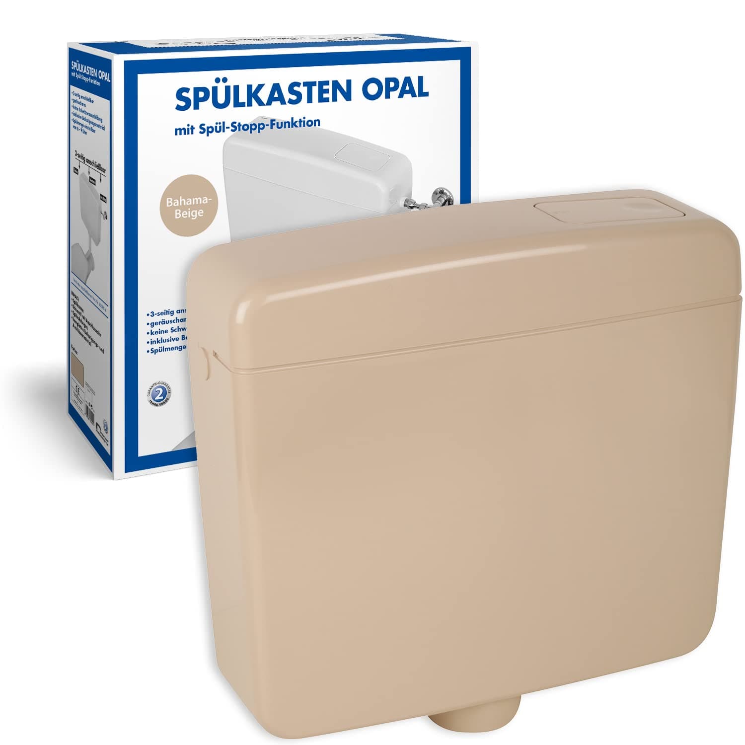 Opal Cistern | Plastic | Flush and Stop Button, 21022 5