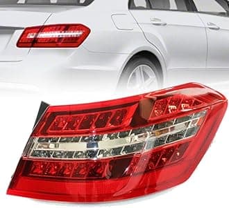 Passenger Side Tail Light Assembly Compatible with 2010 2011 2012 2013 E-Class E350 E550 E63 AMG, Right Side LED Taillight, Rear Tail Lamp Replace, Rear Lamp Taillight, 2129060858