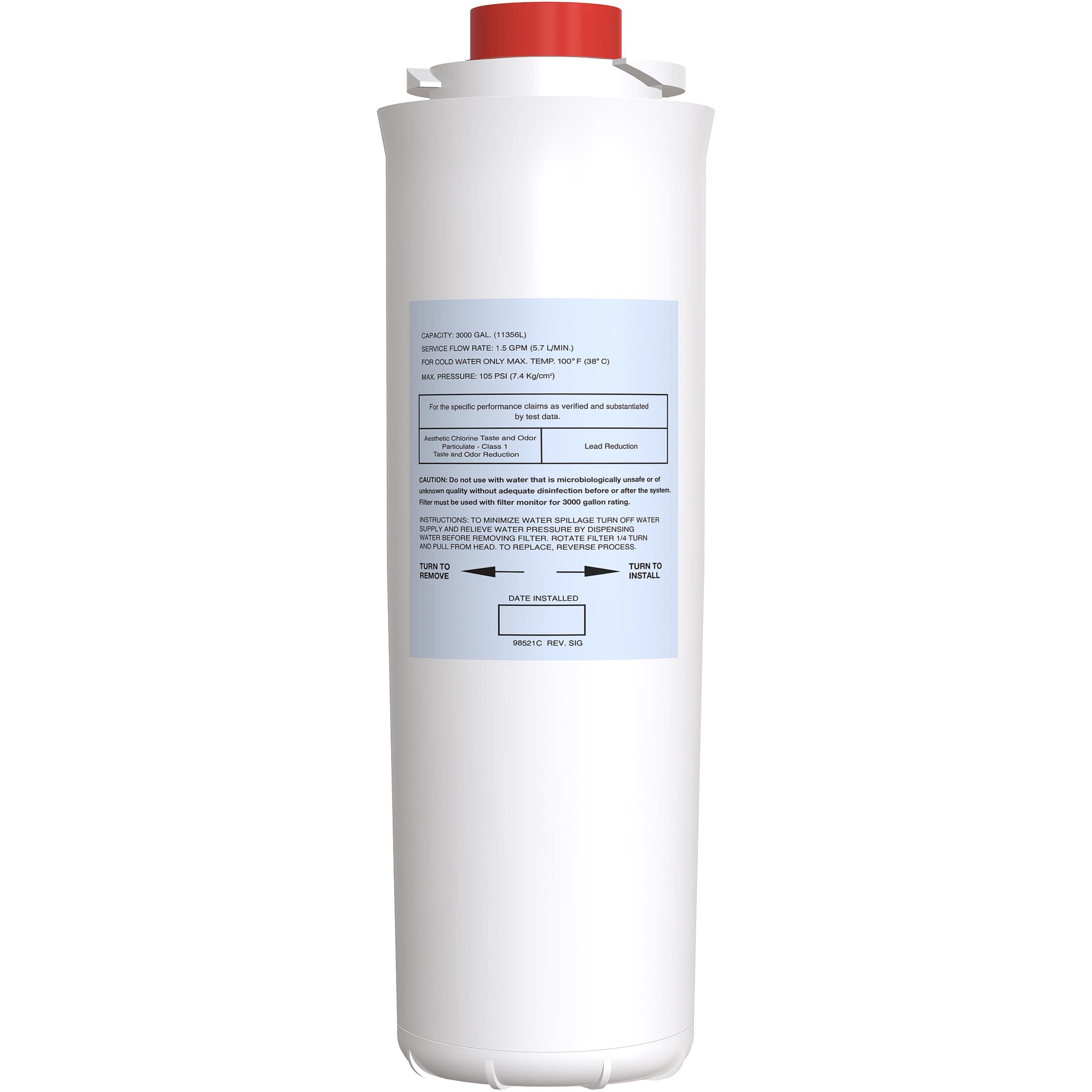 51300C Replacement Filter Compatible with Elkay ezH2O EWF3000 (No Chip - 1 Pack)