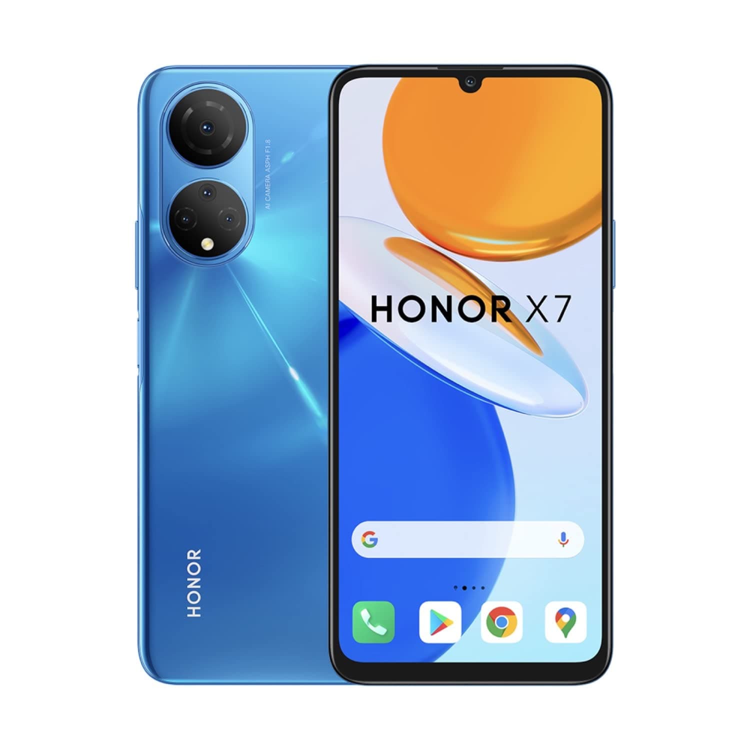 HONOR X7 Smartphone Android 11, 4GB RAM + 128GB Storage, 6.47” FullView Screen with 90Hz Smooth Display, 48MP Rear Quad Camera, 5000mAh High Capacity Battery（2 Year Warranty)