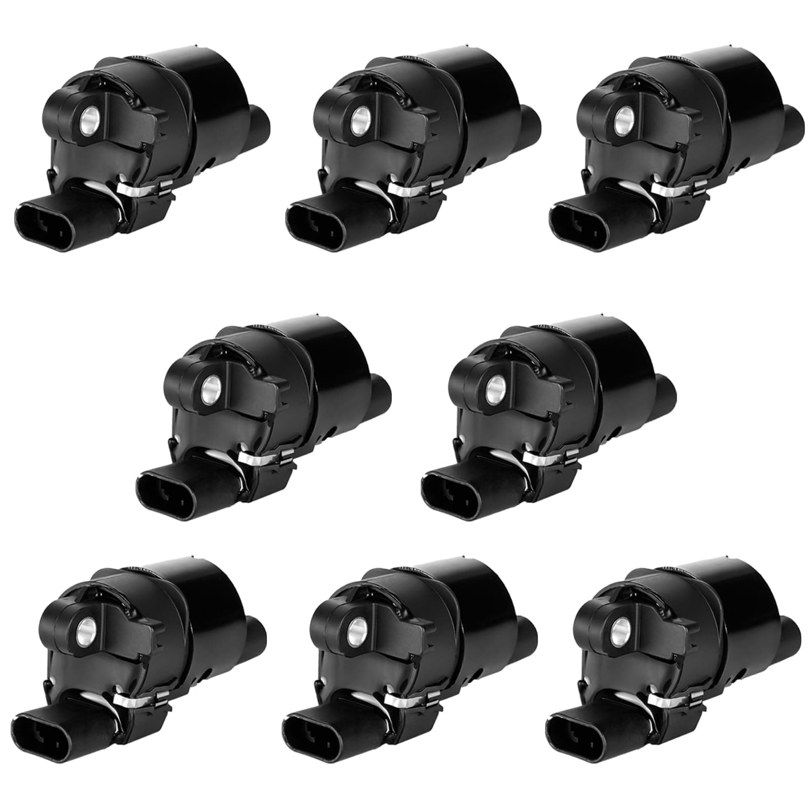 Set of 8 Round Ignition Coil Pack for 5.3 V8 Chevy Silverado Suburban Tahoe Avalanche GMC Yukon Sierra Canyon Savana 2007 2008 2009 2010 2011 2012 2013 2014 2015 2016 2017 Coils 5.3L Replaces# UF414