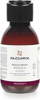 Naissance Muscle Revive Warming Massage Oil 100ml – Warming Deep Tissue Blend with Ginger, Black Pepper & Juniper – Soothing Massage Therapy for Sore Muscles, Joint Relief & Sports Recovery