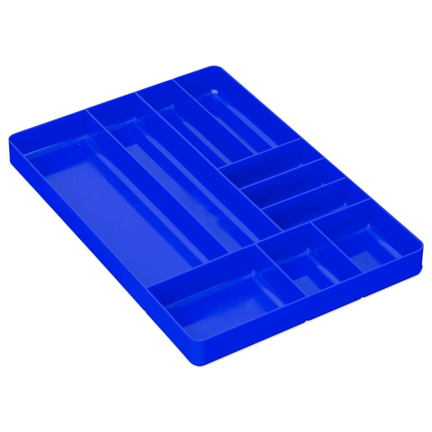 Ernst Manufacturing Organizer Tray, 10-Compartments, Blue