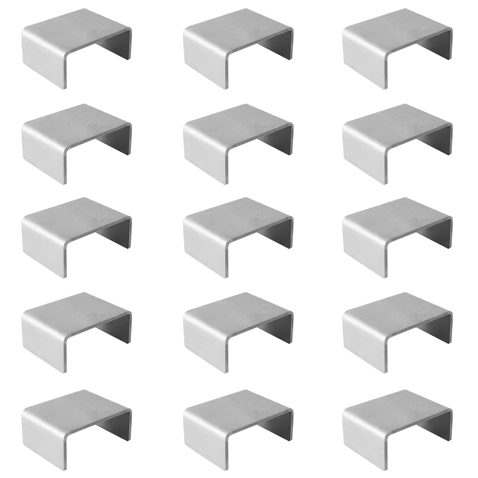 JTZFD 16 Pcs Weld On Trailer Stake Pockets, Suitable for 2'' x 4'' Wood Upright Trailer Bracing, Metal Trailer Rail Brackets Ideal for Installing On Flatbed Trailers, Box Trailers, and Trucks