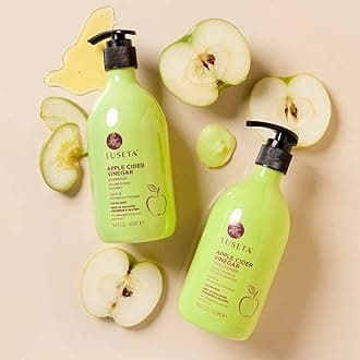 Luseta Apple Cider Vinegar Shampoo and Conditioner Set for Damaged and Oily Hair, 2x16.9oz
