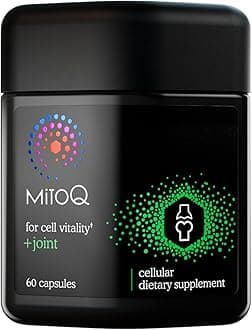 MitoQJoint Advanced CoQ10 Antioxidant Supplement - Contains Mitoquinol Mesylate & Green Lipped Mussel Omega Oil Extract - Supports Healthy Joint, Mobility and Cell Vitality (60 Softgel Capsules)