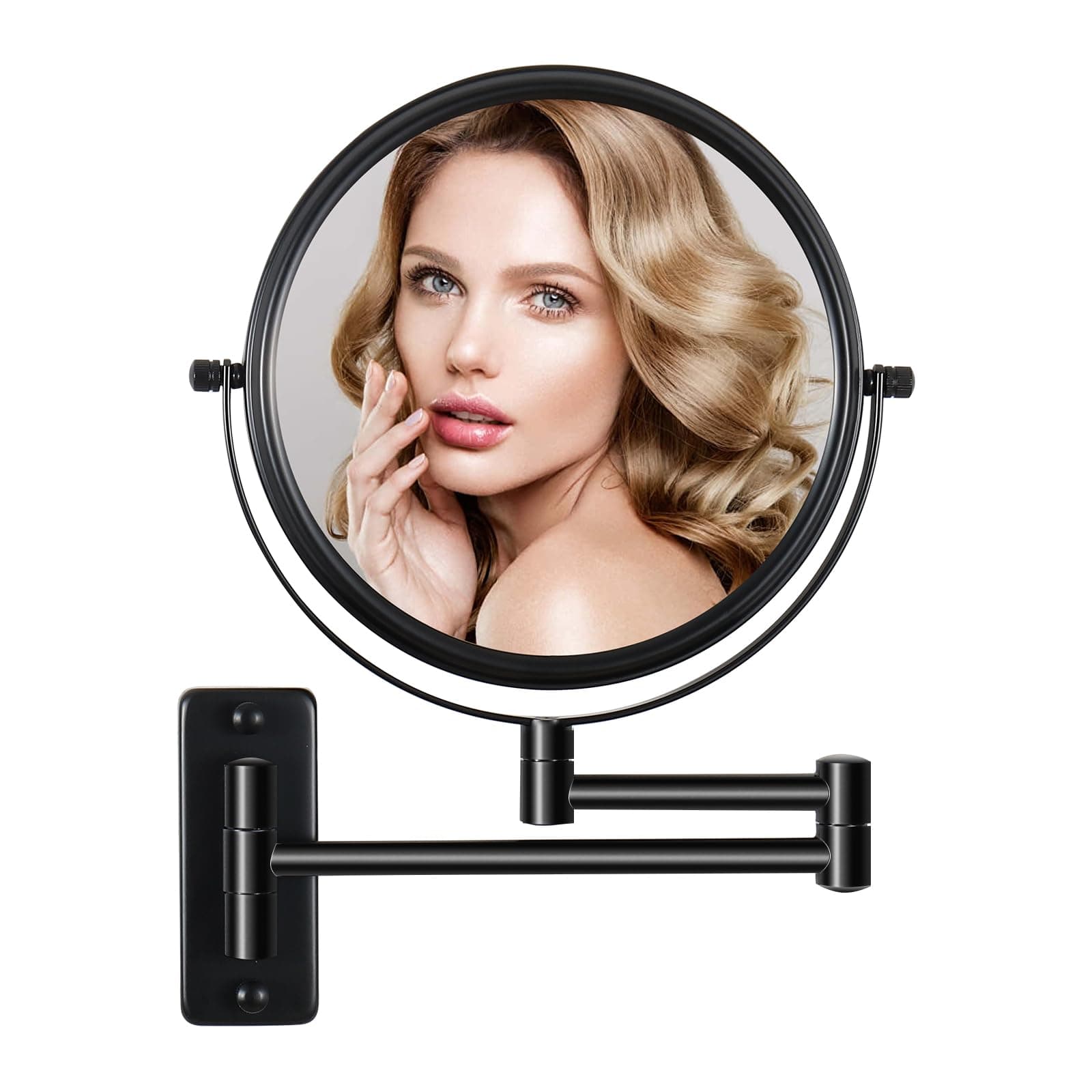 Makeup Mirror Black,10x