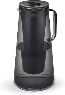 LifeStraw Home – Water Filter Pitcher, 10-Cup, Obsidian, BPA Free Designed for Everyday Protection Against Bacteria, parasites, microplastics, Lead, Mercury, PFAS and a Variety of Chemicals