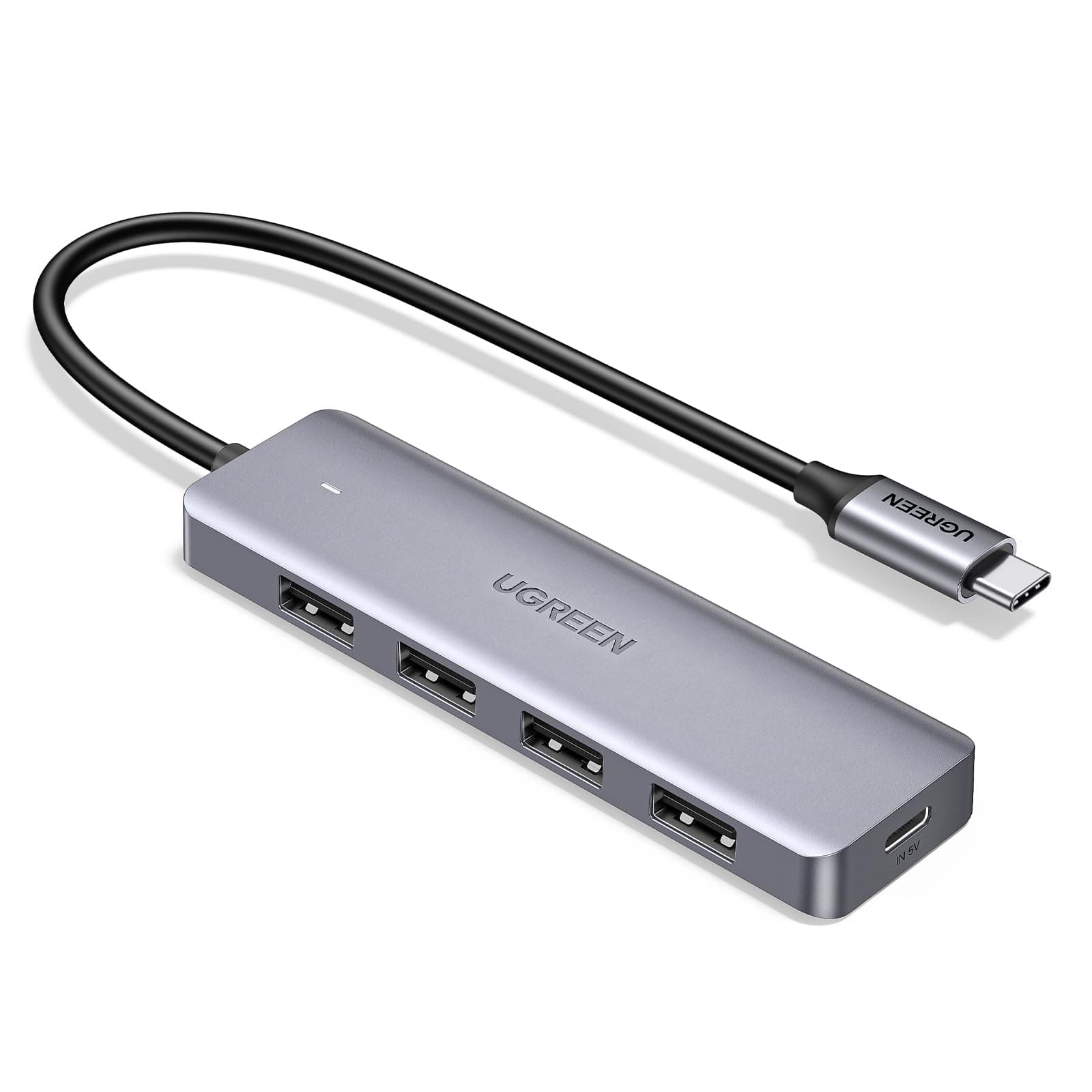 USB C Hub, Slim USB C to USB Adapter 4 Ports, 5Gbps High-Speed USB Splitter Compatible with Thunderbolt 3 Macbook/iPad Pro/Air XPS/Mac Pro/Mac mini/iMac/Surface Pro/XPS/Flash Drive/Mobile HDD