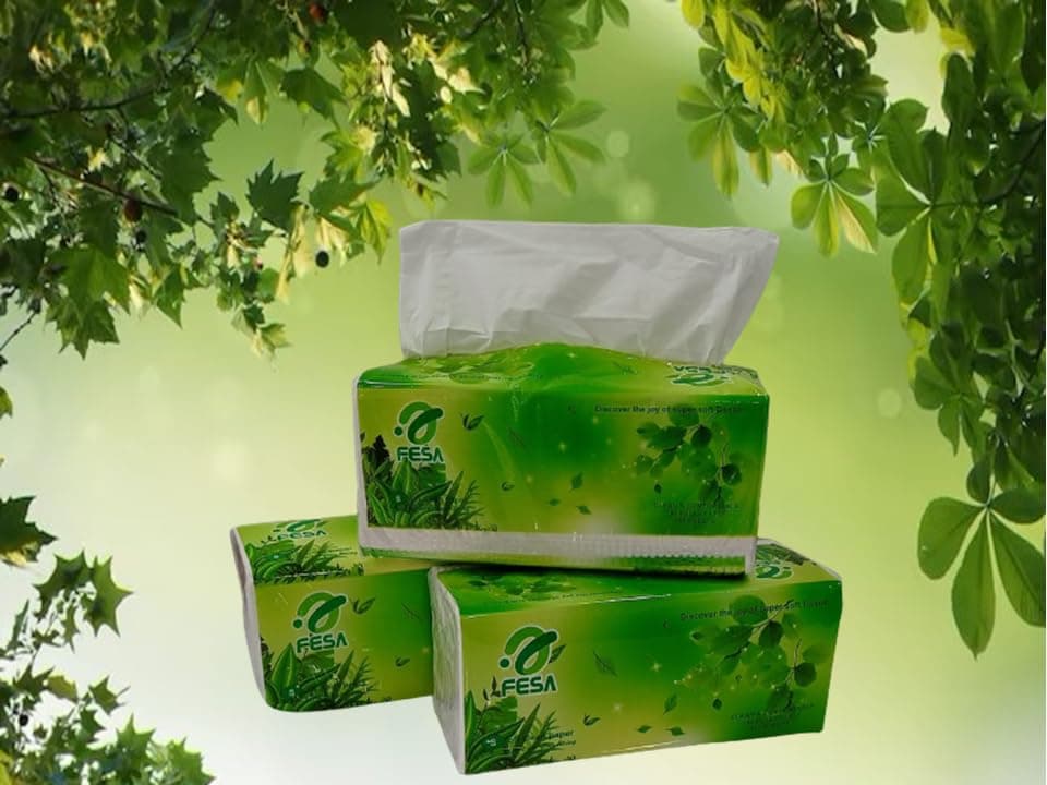 FESA TISSUE 3 - Ply Face Tissue 180 Pulls Per Box (540 Sheets) healthy cotton tissue, and 540 sheets (180 pulling x 3 layer) (200mm x 175mm) Pack of 3