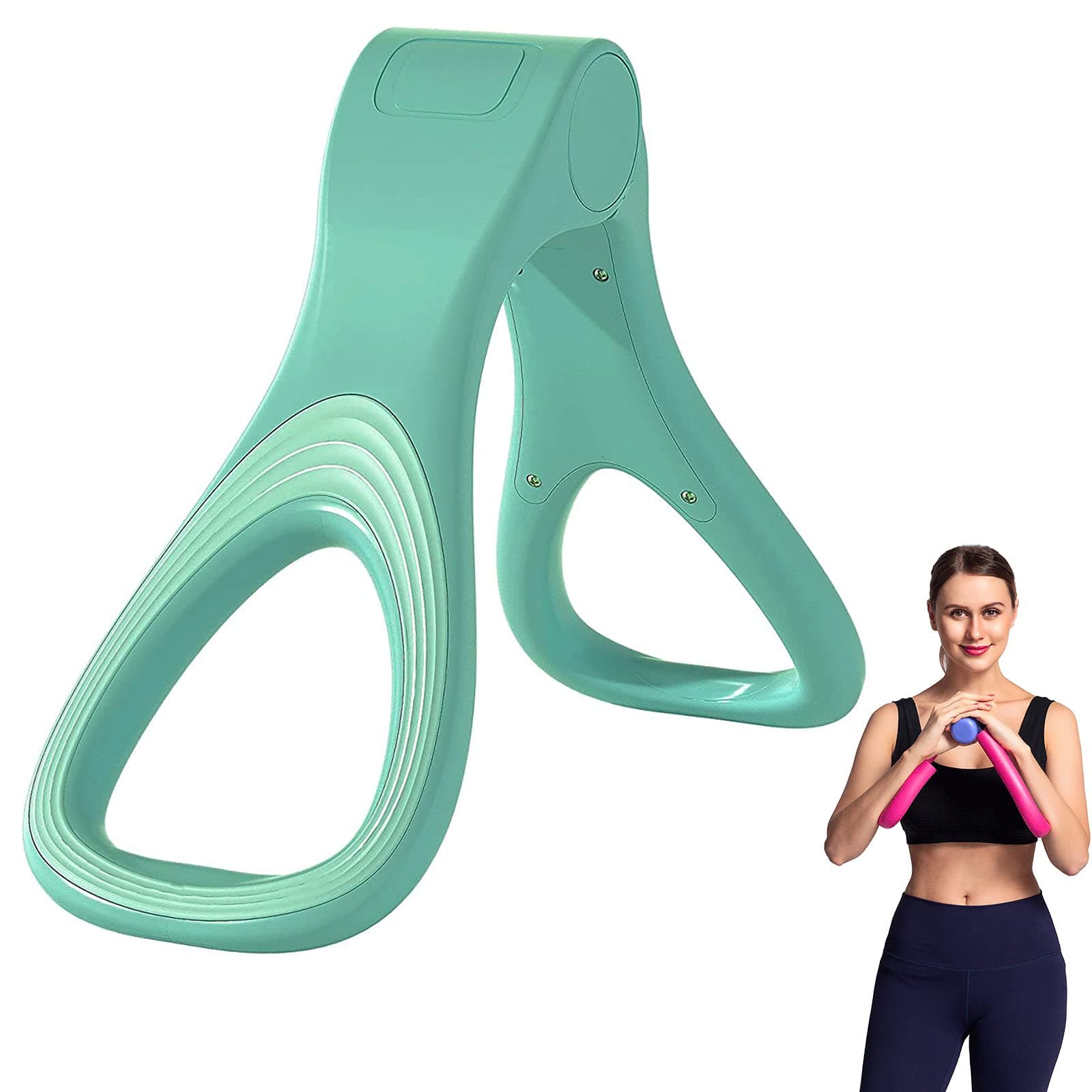 Thigh Exerciser Trainer, Workout Equipment,[Upgrade Version]Thigh Slimmer,Arm Inner Thigh Toner,Trimmer Thin Body,Leg Exercise Equipment,Arm Trimmers for Weight Loss,Kegel Pelvic Floor Trainer