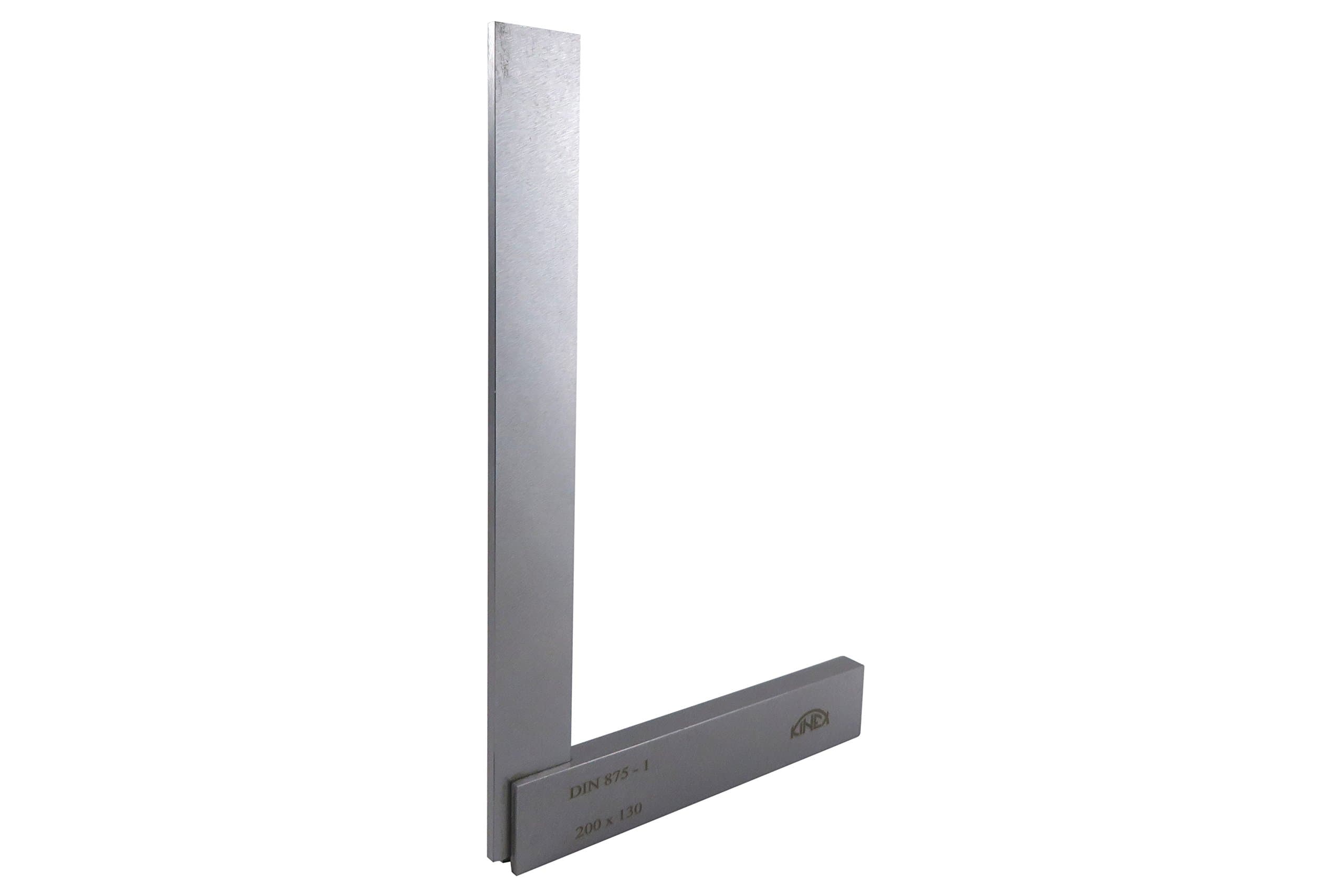 Kinex 4026-12-020 Solid Machinist Square 8 x 5-1/8 Inches (200 x 130 mm) DIN 875/1 (Square w/in 20 microns or 0.0007 Inches)