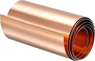 uxcell Copper Sheet Roll, Metal Foil Plate 1000mm x 80mm x 0.1mm