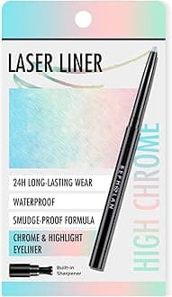 Pink Blue Eyeliner Pencil,2-in-1 Color Waterproof Glitter Gel Eye Liner Highligter,Mermaid Korean Makeup Waterline Eyeliner,Smudge Proof (FAIRY TALE)