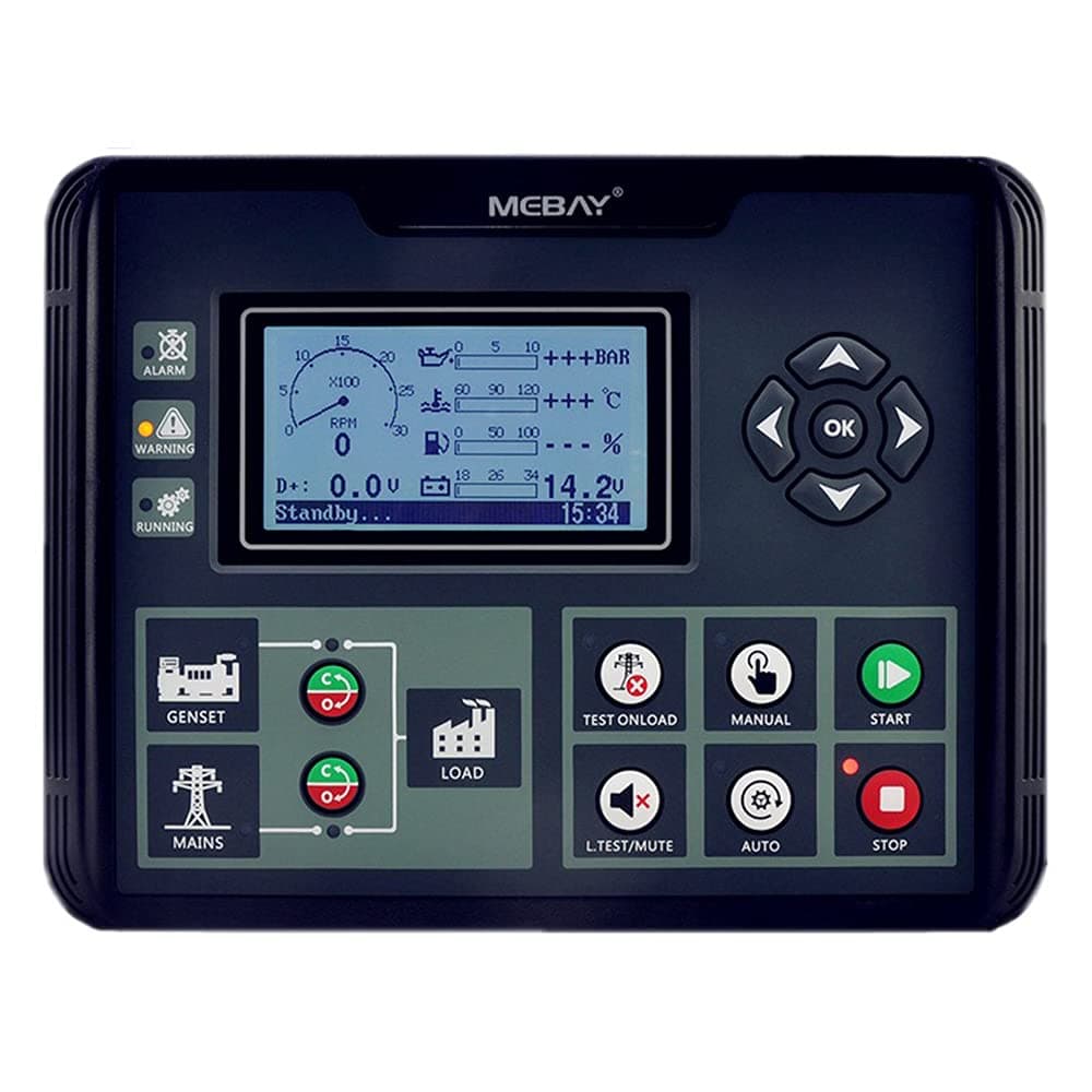 DC52D Generator Controller Remote Auto and Manual Diesel Gasoline Gas AMF ATS Control Module Parts with USB Ports Replacement for Deep Sea 6120 DSE6120