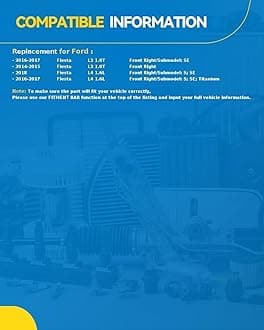 PHILTOP Front Right CV Axle Shaft Assembly for Ford Fiesta 2014-2018, 66-2312 CV Axle Shafts