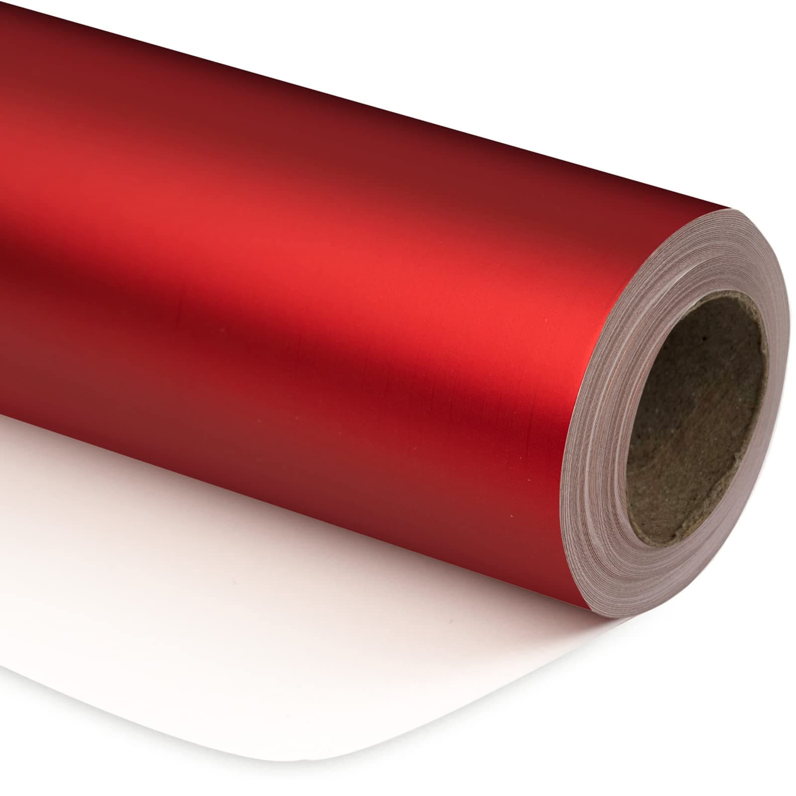 Red Metallic Wrapping Paper - Solid Color Matte Gift Wrap Paper Jumbo Roll Perfect for Valentine's Day Gifts, Wedding, Birthday, Christmas, Baby Shower, Anniversaries - 30 Inches x 100 Feet