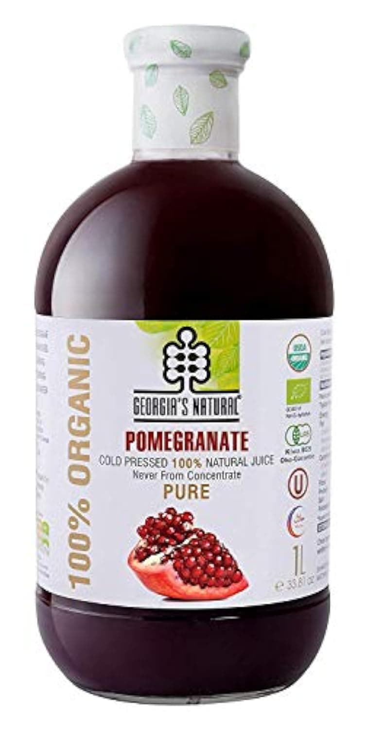 Georgia's Natural 100% Organic Cold Pressed Pomegranate Juice, 1000 Ml