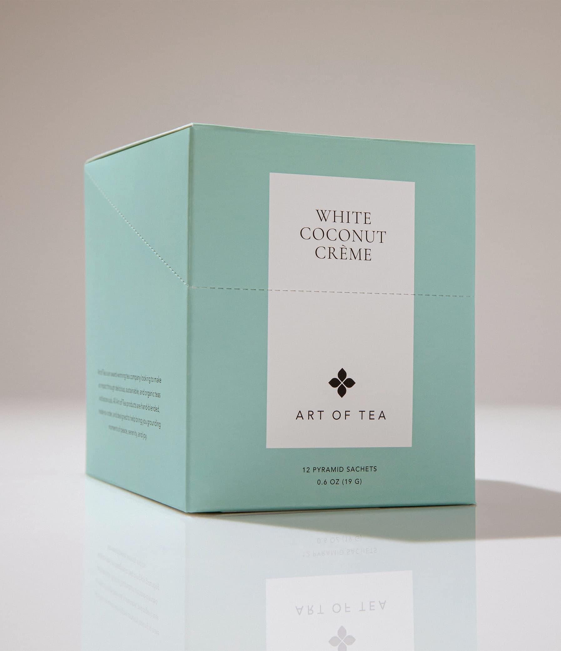 Art of Tea | Organic White Coconut Crème | 12 Count Sampler Box Assortment | Premium Caffeinated Organic White Tea Variety