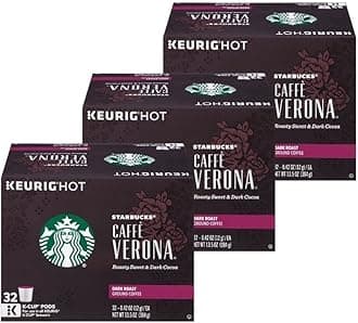 Starbucks Coffee K-Cup Pods, Caffe Verona, 32 CT