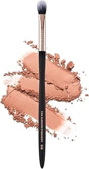Firm Blending Eyeshadow Brush – Synthetic Fibers for Smooth Shading & Precision Blending, Waved handle Design, Vegan & Cruelty-Free Makeup Tool
