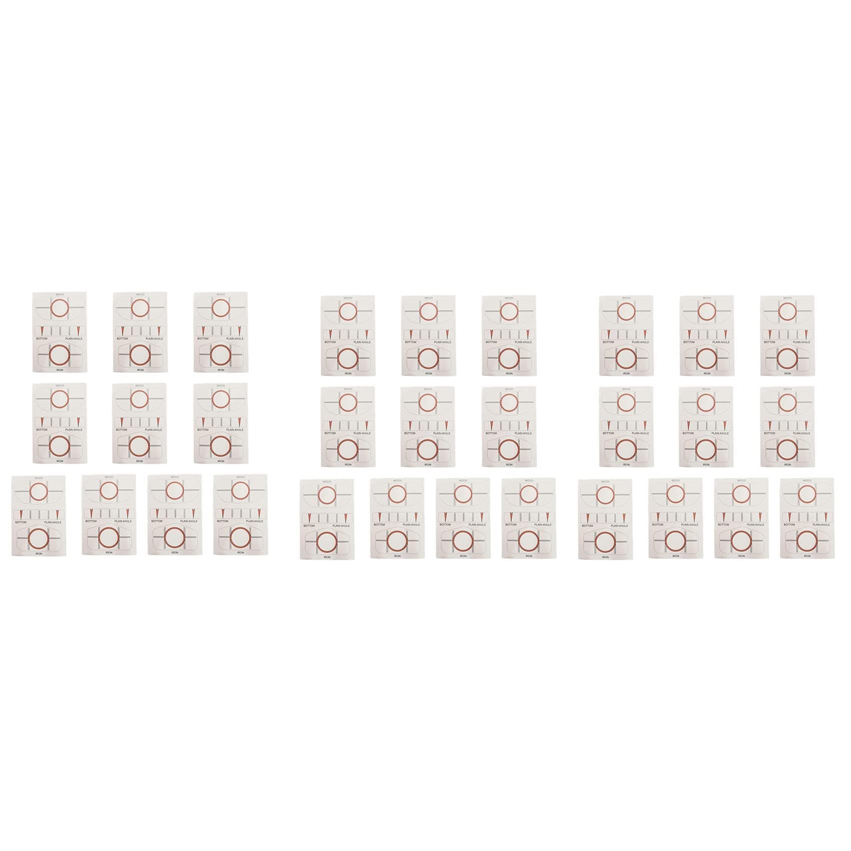 KLKNE30 Pieces/Set Golf Impact Labels Golf Target Target Target Sticker Tape Driver Golf Swing Coaches Golf Accessories