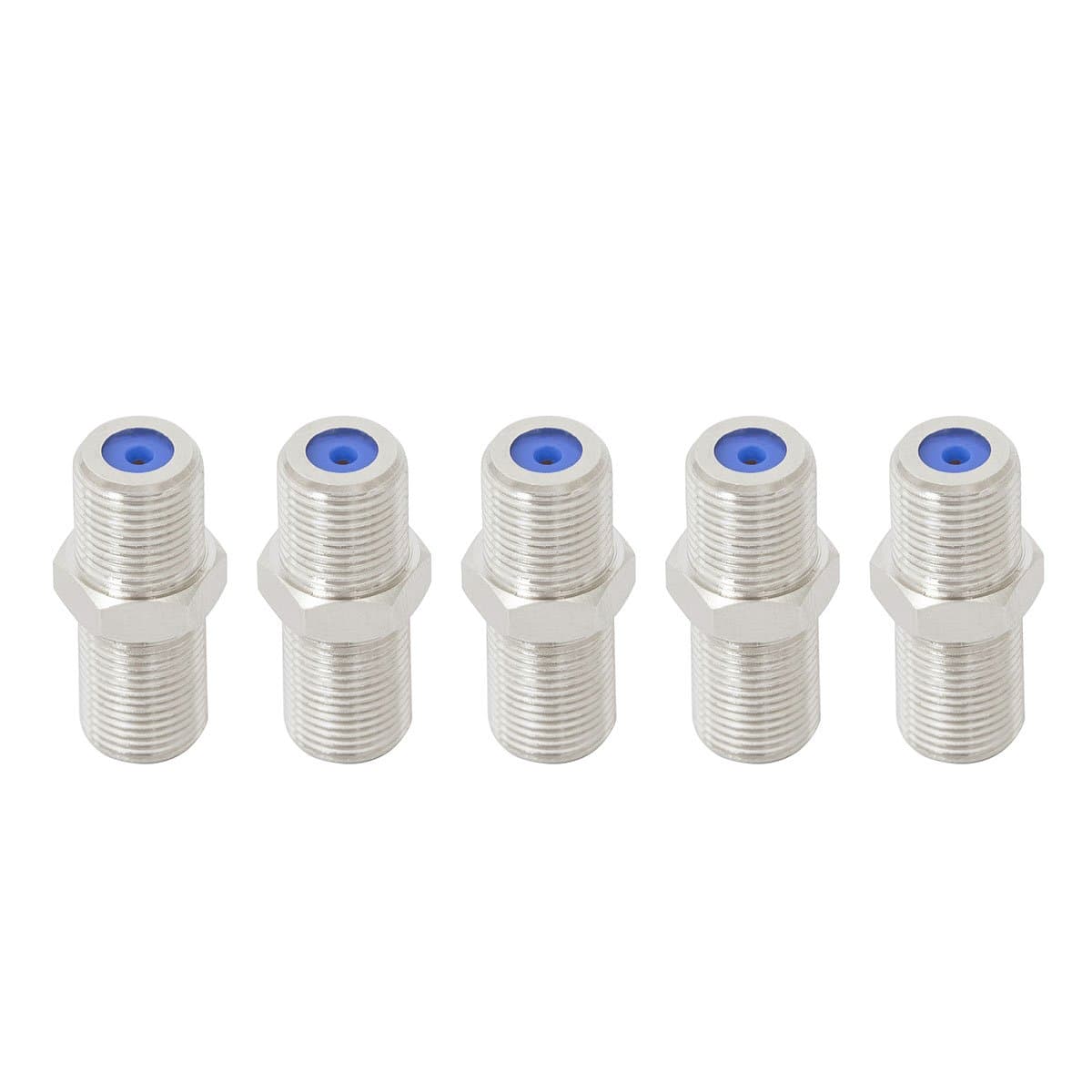 YouBoost (5 Pack) Coaxial Cable Coupler Coax Barrel Connector Coax Female Connector F81 Connector F Barrel Connector RG6 Coupler 3Ghz