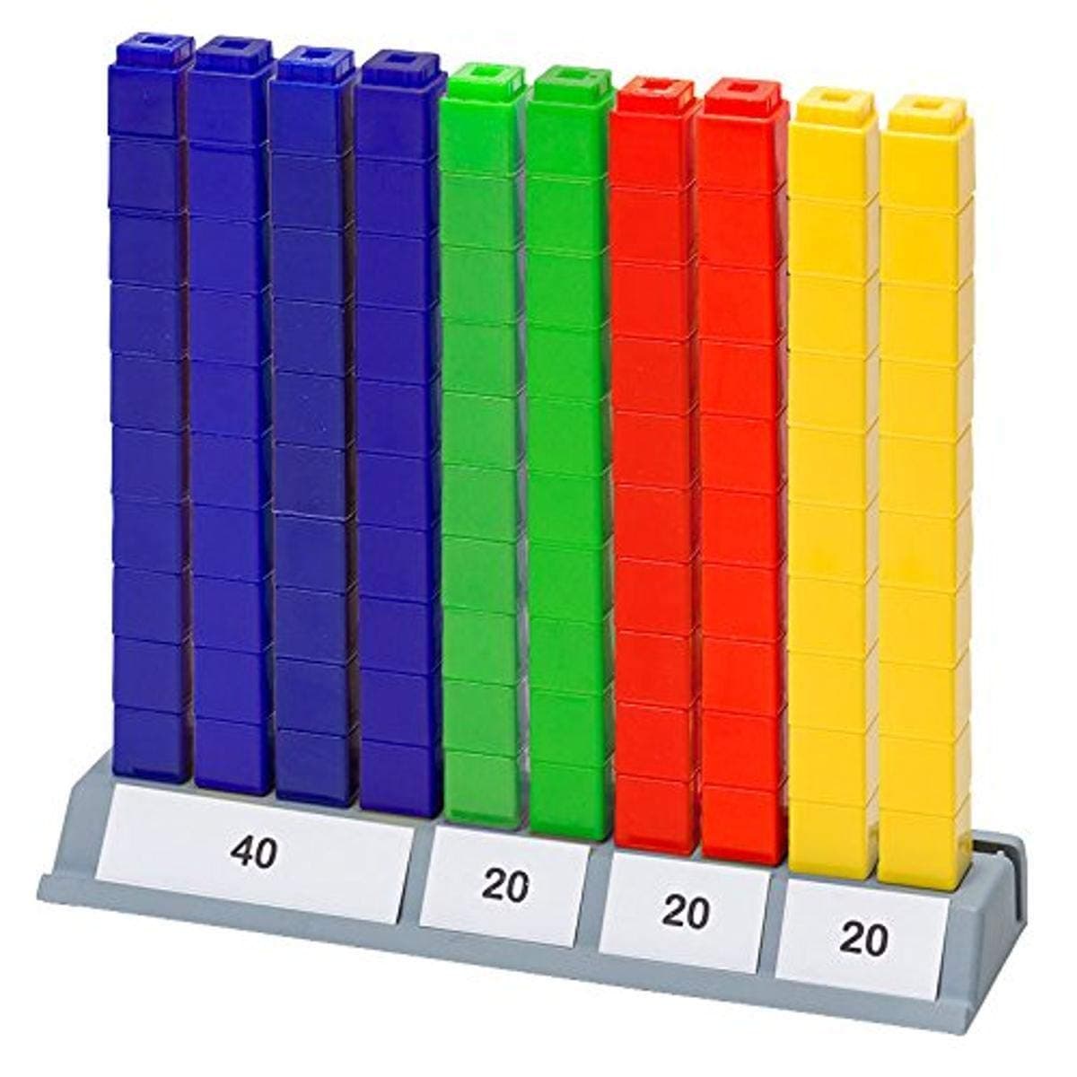 Educational Resources Unifix Cubes Hundred Base Math Manipulative, Multicolor