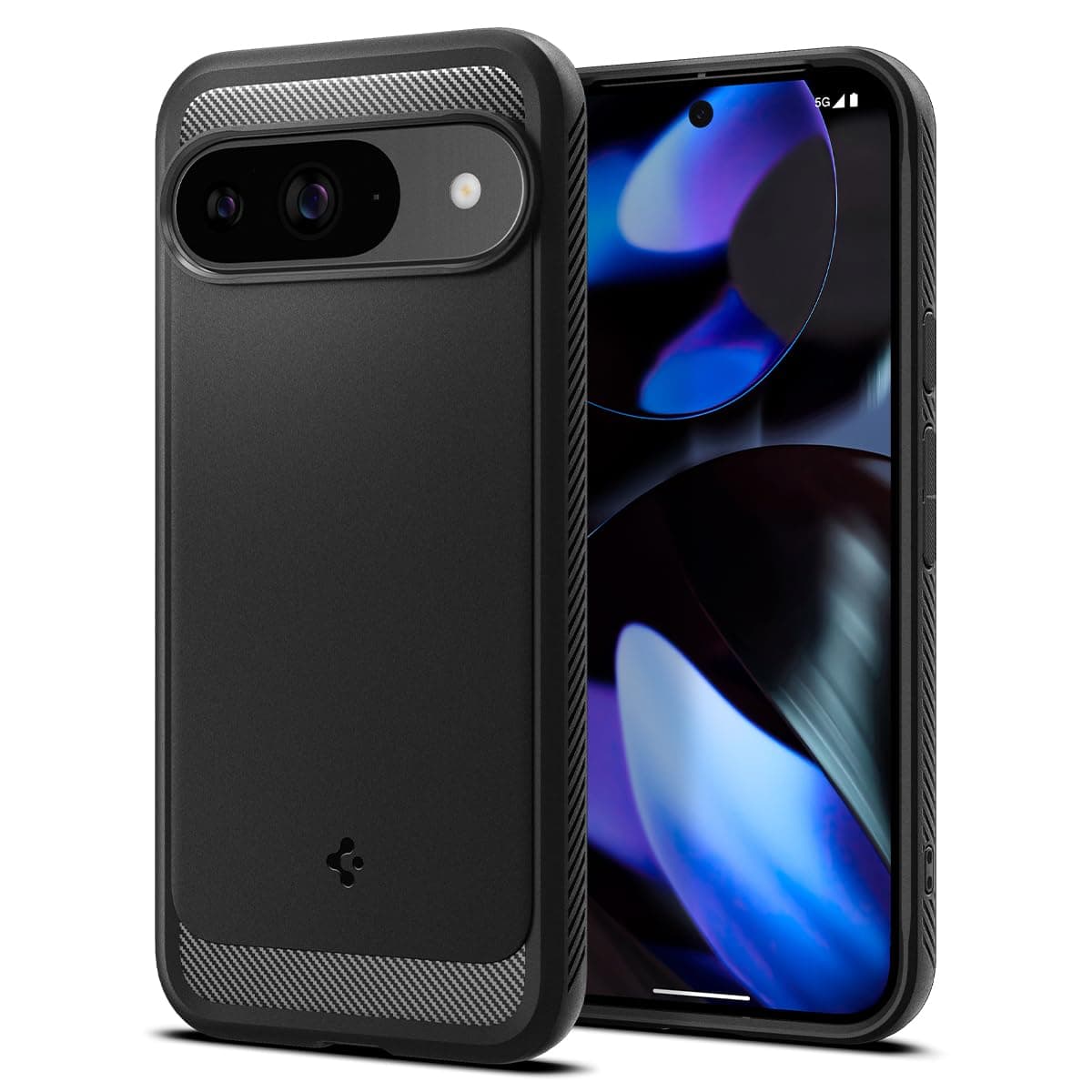 Spigen for Google Pixel 9/9 Pro, Rugged Armor Case [Military-Grade Drop Protection] - Matte Black