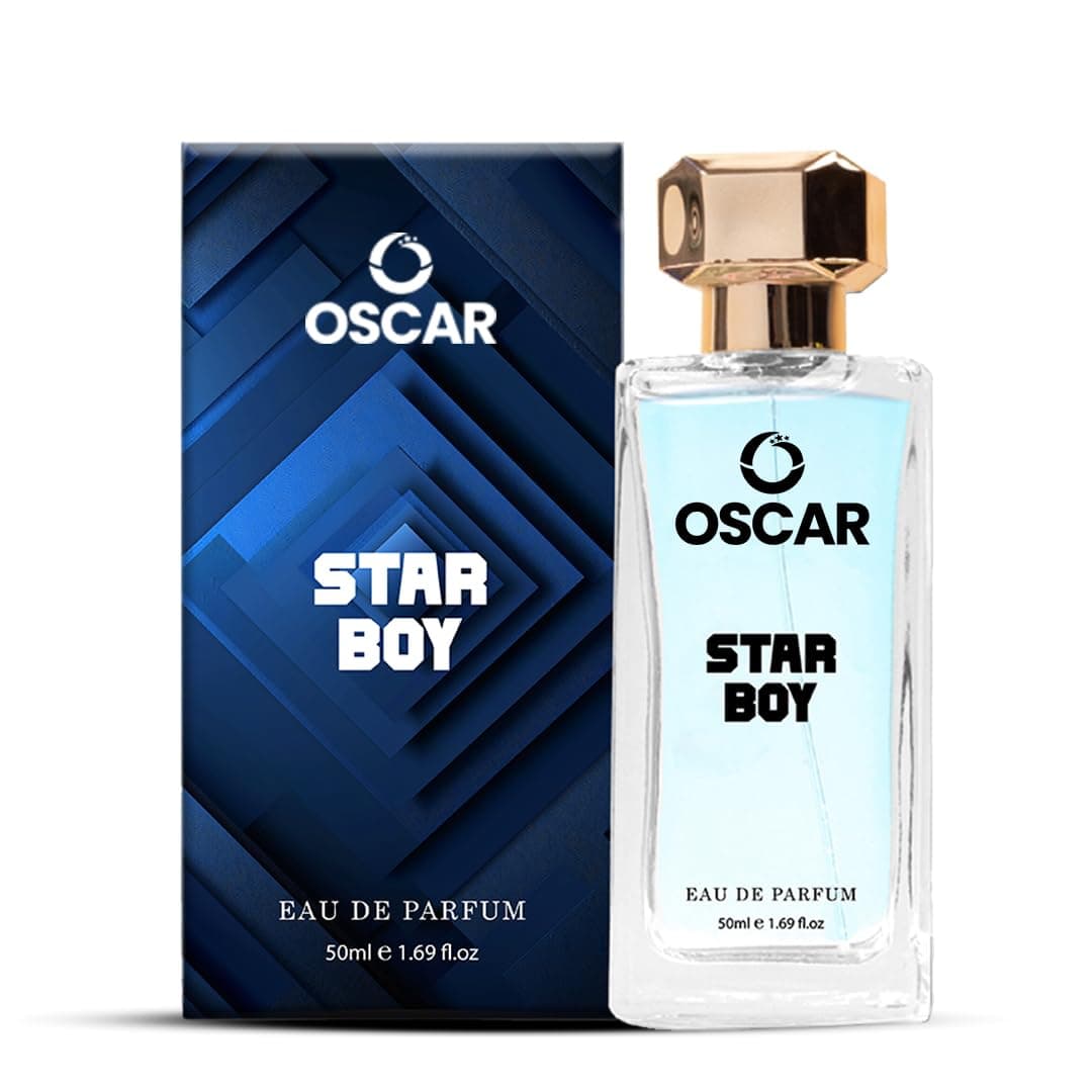 Star Boy Eau De Parfum Man, 50ml | Long Lasting Perfume for Men | Premium Luxury Fragrance Scent | Aromatic Blend of Bergamot, Jasmine, Amber | Long Lasting Smell