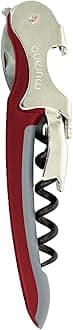 Franmara Soft-Touch Murano Two-Step Waiter Corkscrew with Nonstick Spiral (Burgundy)