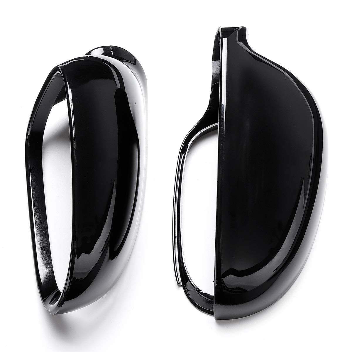Viviance Front Wing Side Car Mirror Cover Housing Black Cap compatible with V-W Golf 5 MK5 GTI 5 6 Plus Variant EOS Jetta 5 Passat B6 B5.5 Sharan Rabbit compatible with Sko-da Superb B5