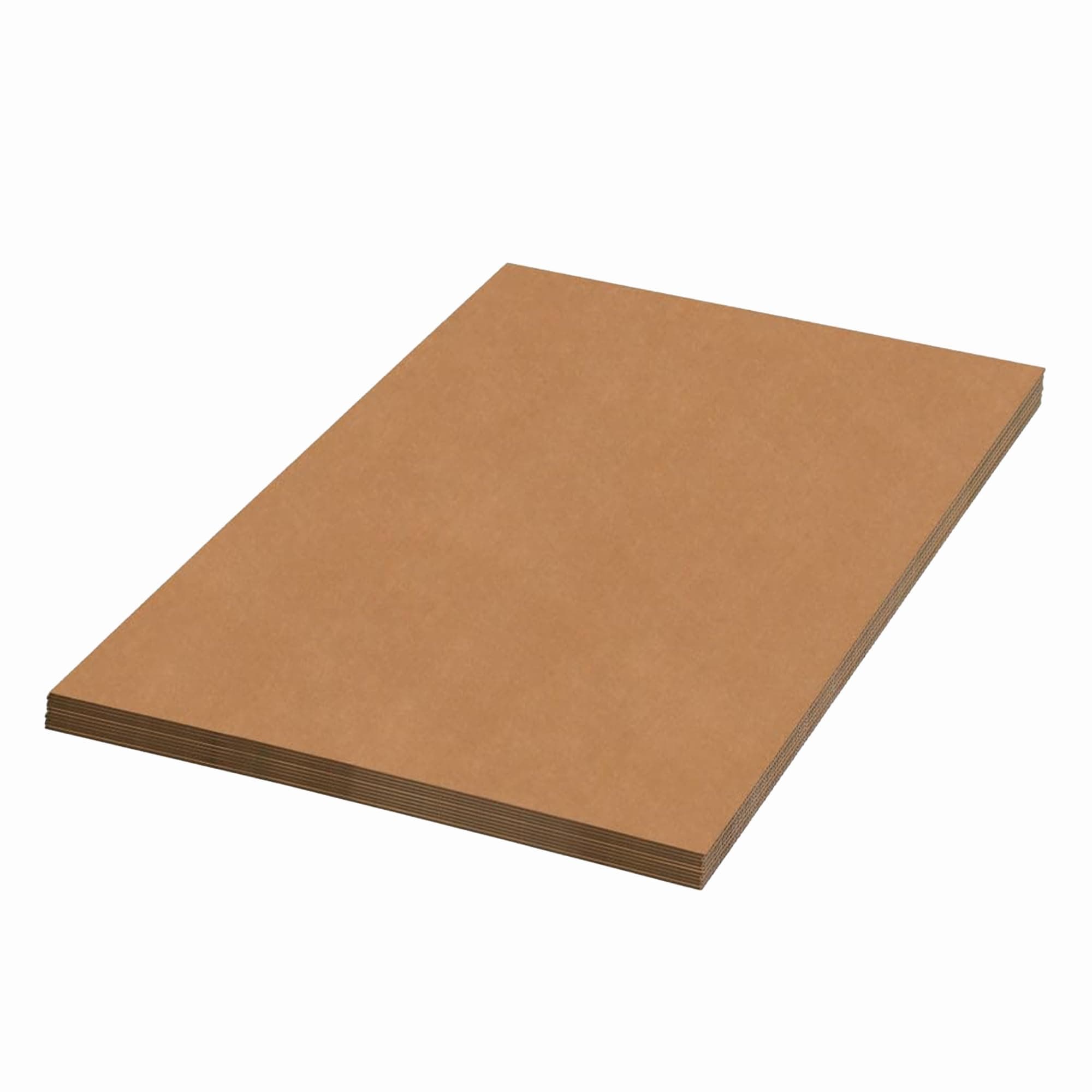 Aviditi Corrugated Cardboard Sheets, 30" x 48", Kraft, Pack of 5