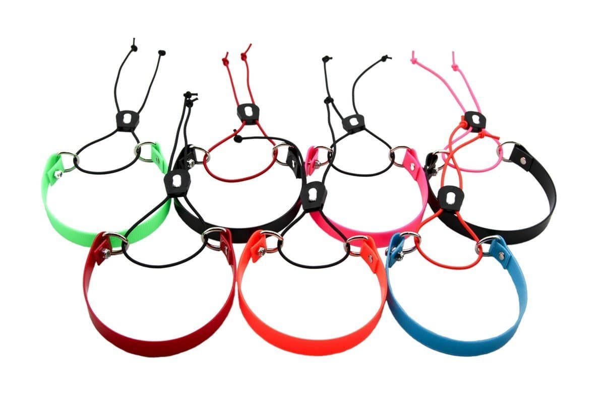 Full Grip Supply Surefit E-Bungee Collar for Dogtra Arc & 1" Collars ONLY 1 INCH Quick On/Off E-Collar Strap (Black Collar/Black Bungee)