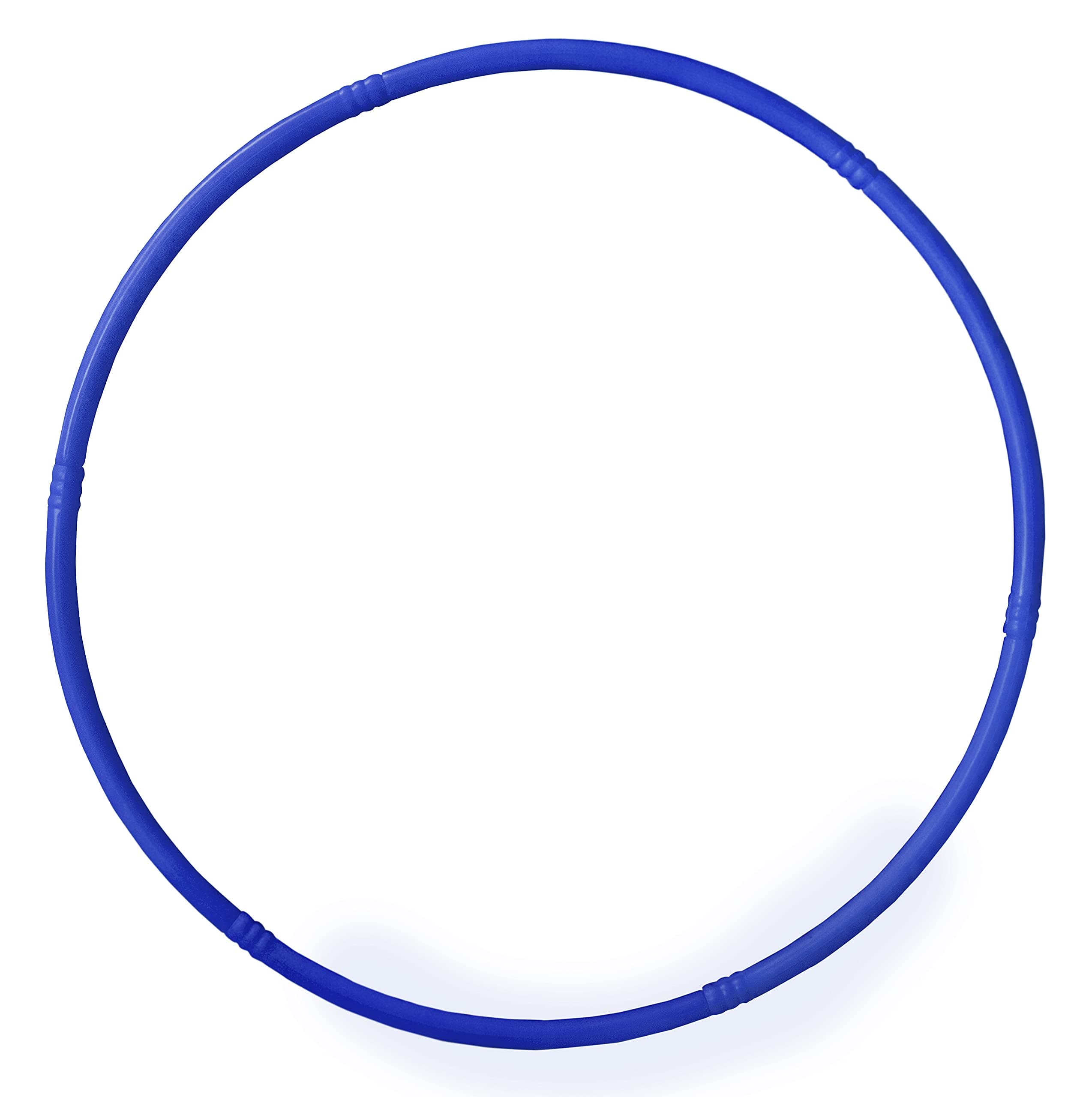 Toy Cloud Hoola Hoop Adults Exercise Classic Colour Interlockable Pieces Hula Hoop for Kids Girls Women Fitness Rings Adjustable 3 Size 17-27 Inch (Blue)