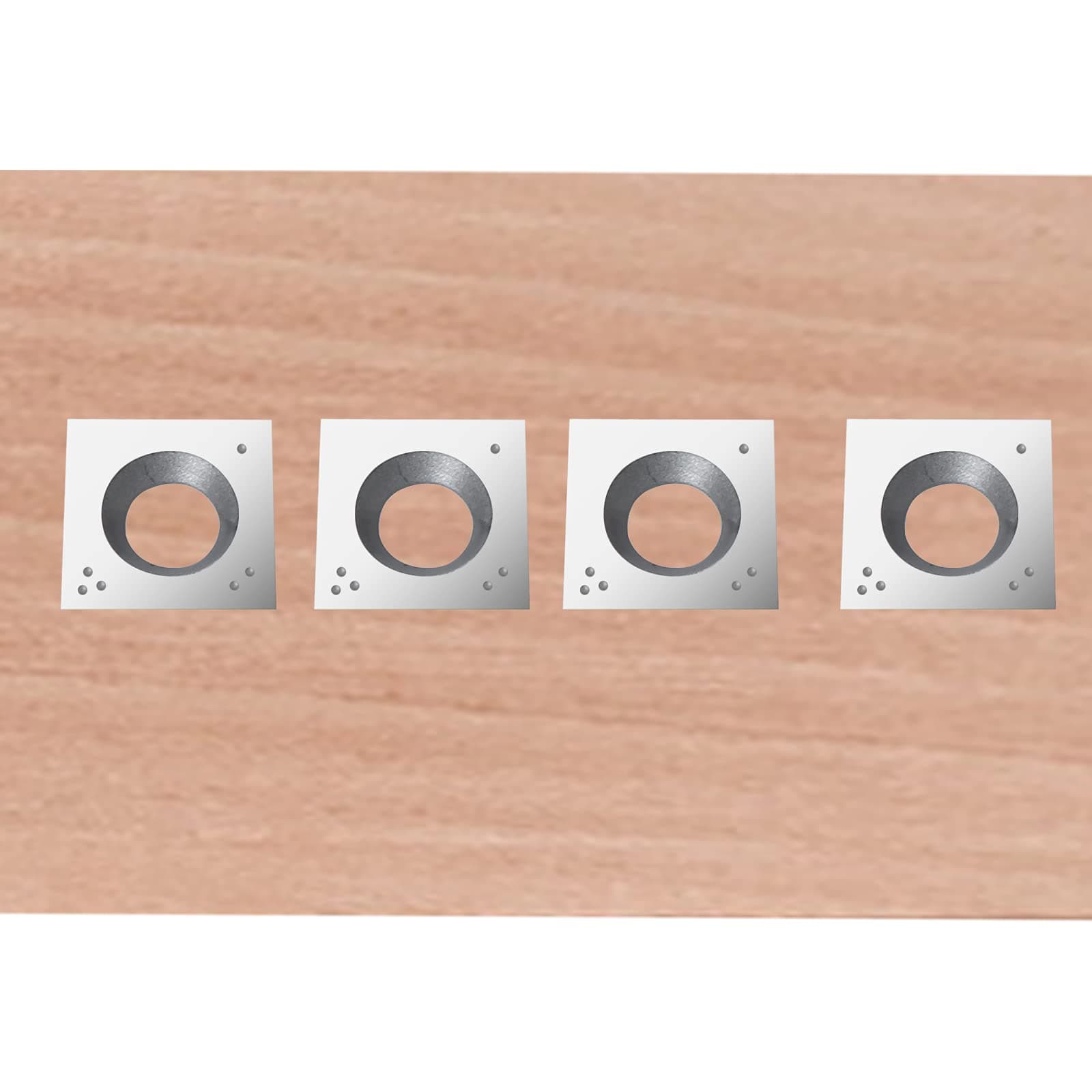 14mm Carbide Inserts Cutters Knives Replacement Square Straight 14 x 14 x 2mm for ROOCBIT CNC Spoilboard Surfacing Router Bit Woodworking Spiral Helical Planer Head 4Pcs