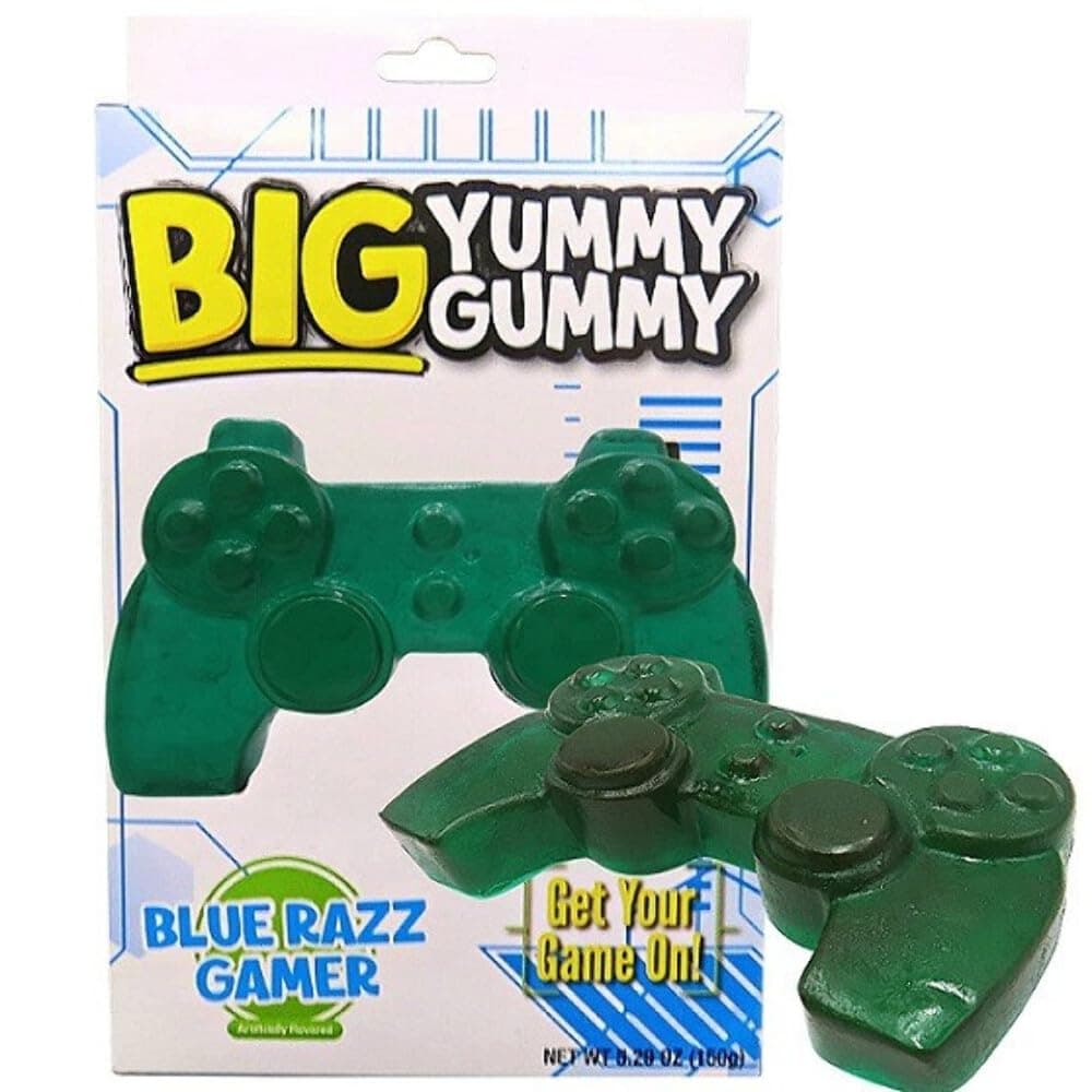 The Foreign Candy Company, Inc. Gummy Game Controller Candy, Individually Wrapped Huge Gummies, Video Games Funny Day Gift for Gamers, 5.9 Ounces, Blue, Brandcolorsize