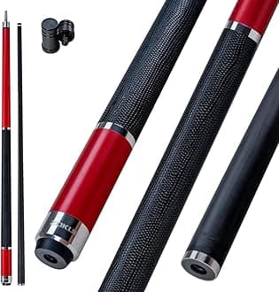 ZOKUE Elite Series Carbon Fiber Pool Cue Stick Low Deflection Full Carbon Technology Cue Stick for Beginner Primary Pool Stick with 12.5mm Tip (Easy to Control Powerful and Precise Pro Taper)
