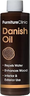 Danish Oil for Wood - Premium Finishing Oil to Enhance The Natural Beauty of Oak, Pine & Wooden Worktop Surfaces - Seal & Protect for a Satin Finish - 250ml
