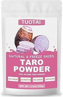 Freeze Taro Powder, 3.5 Ounces, Taro Powder for Smoothie, Drinks and Baking Food