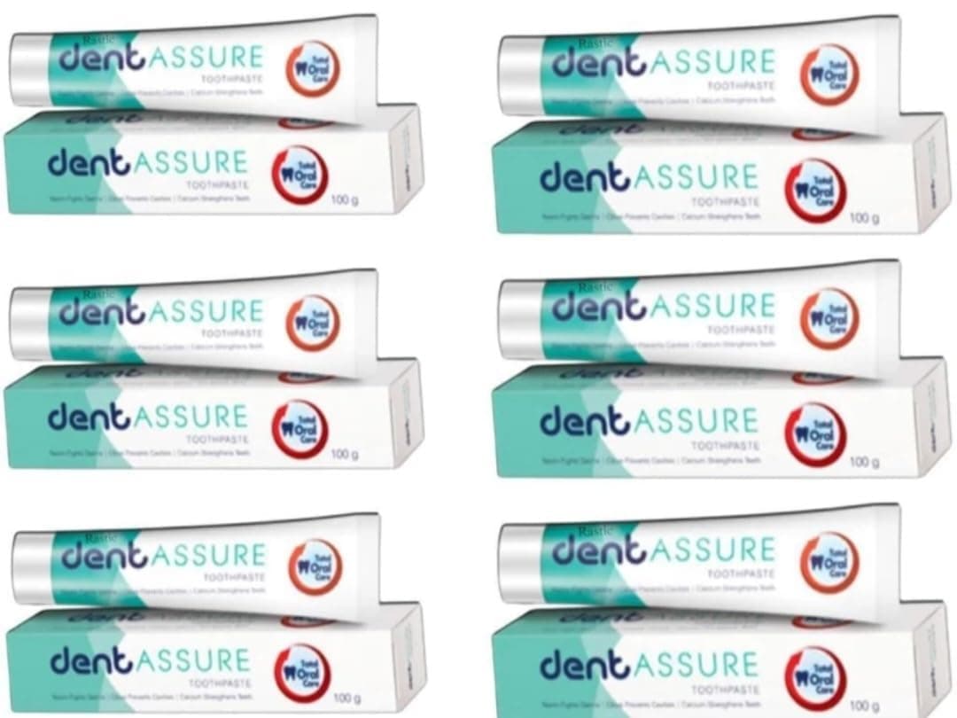 ASS-URE DENT TOOTHPASTE PACK OF 6, 6 * 100GM